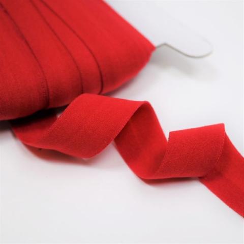 Red 1 - 25mm Fold Over Elastic