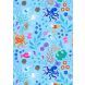 Ocean Glow by Lewis and Irene - Under the sea on light blue with glow in the dark elements - 100% Cotton (Per 1/2m)