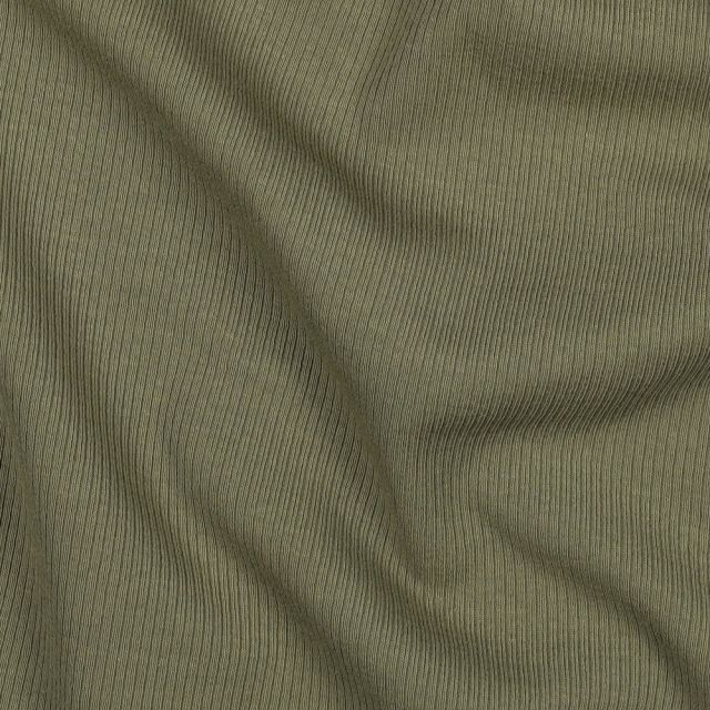 Soft Rib Jersey - Army Green Col. 063