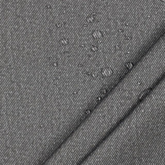 Waterproof Canvas Canvas Denim Look - Dark Grey/Beige Col. 002