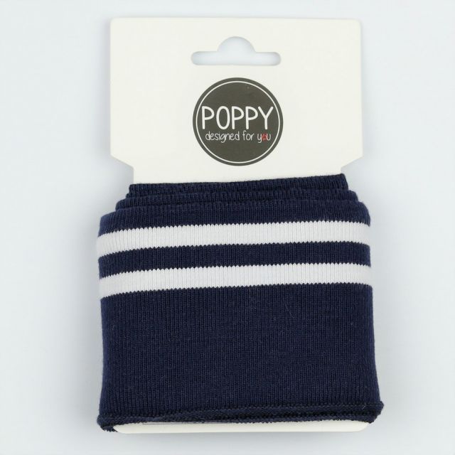 Cuff - Stripes Navy and White