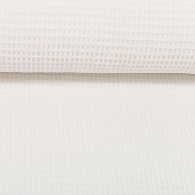 Waffle Cotton - White Col.11 (100% Cotton / Woven)