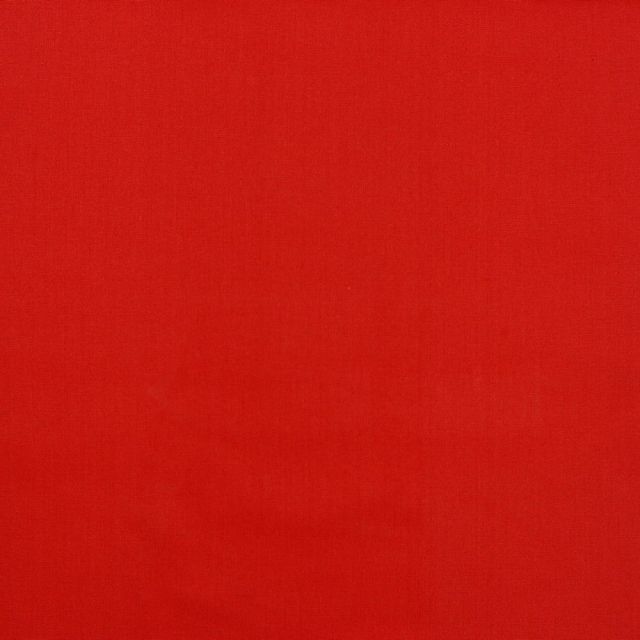 Solid - Organic Cotton Poplin -  Tomato Red