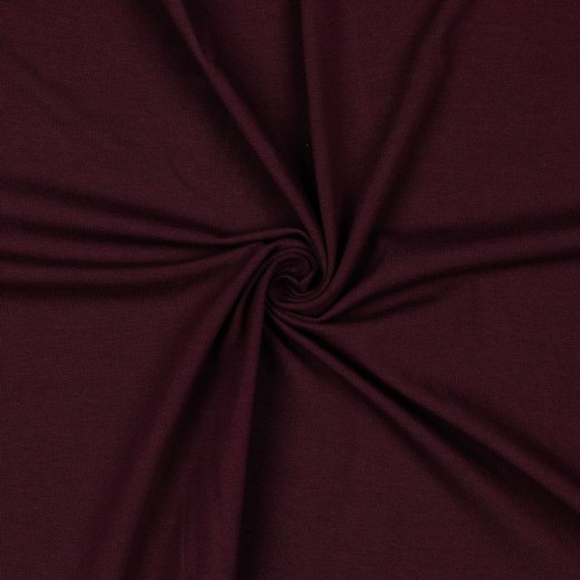 Organic Poppy Jersey - Solid - Aubergine (56)