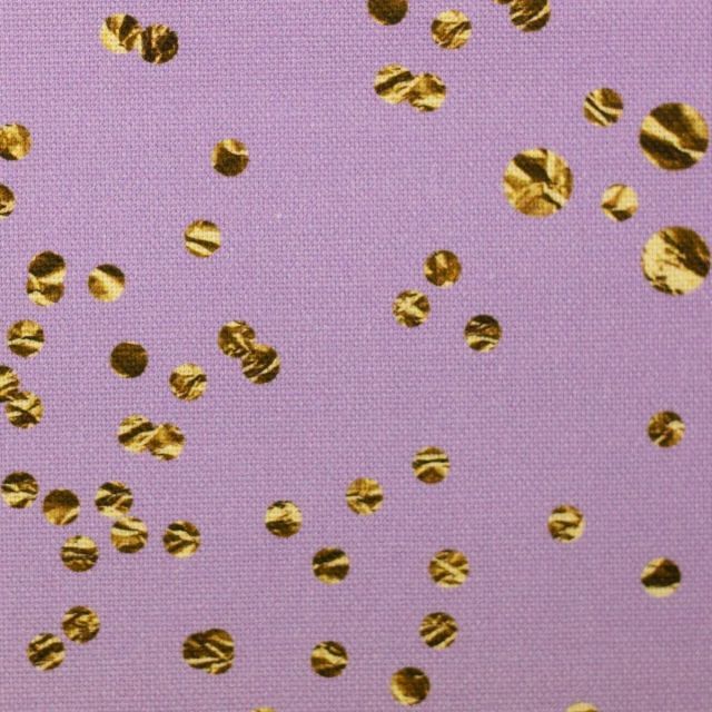 Canvas - "Bravo" Golden Confetti on Purple (Printed gold)