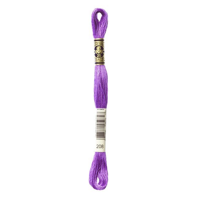 Col. 208  DMC - SIX-STRAND EMBROIDERY FLOSS