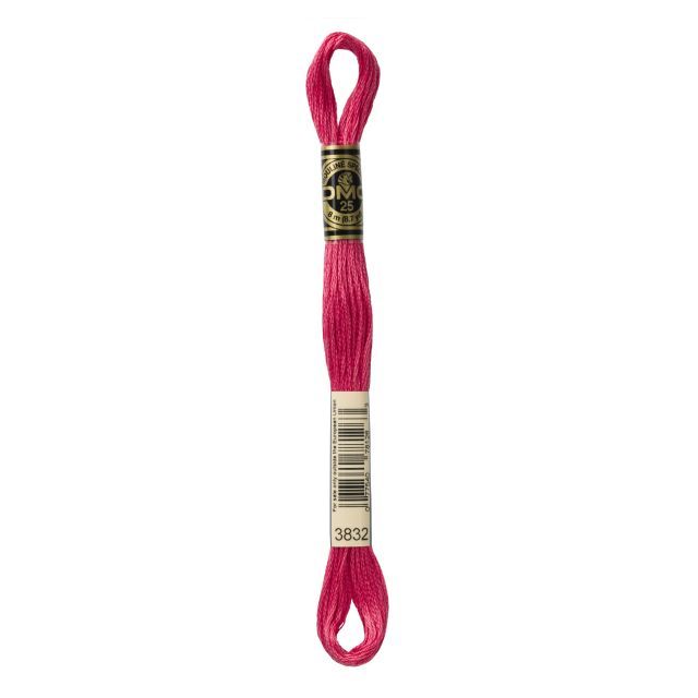 Col. 3832  DMC - SIX-STRAND EMBROIDERY FLOSS