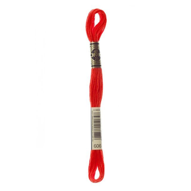 Col. 606  DMC - SIX-STRAND EMBROIDERY FLOSS