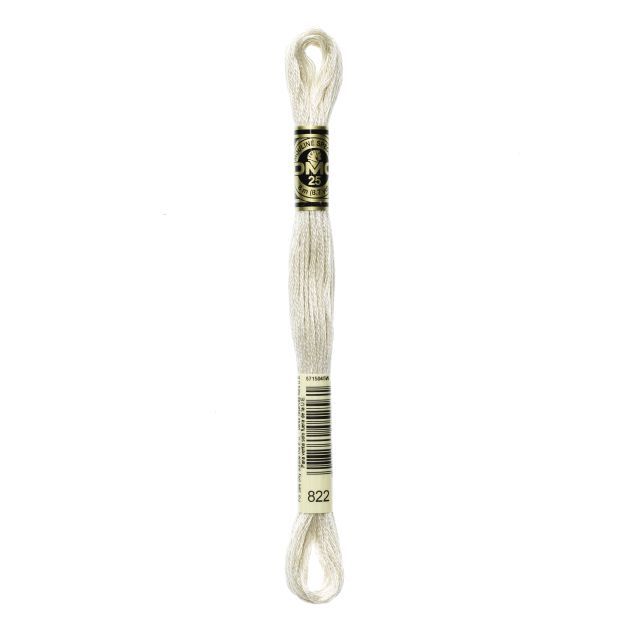 Col. 822  DMC - SIX-STRAND EMBROIDERY FLOSS