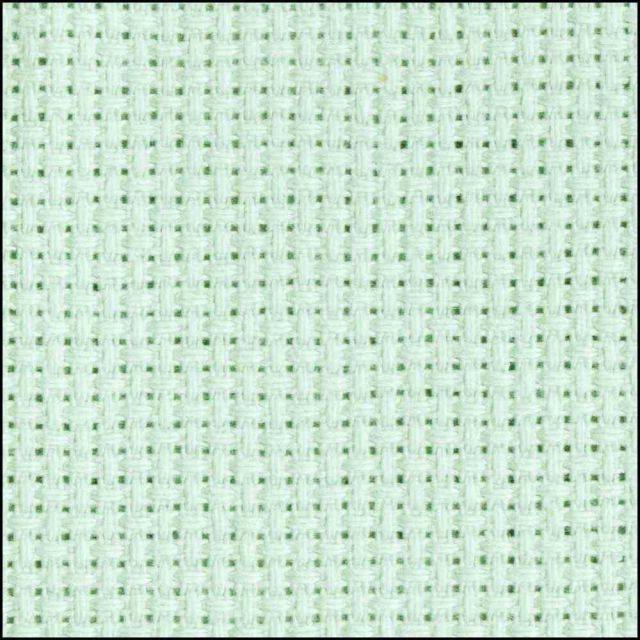 DMC CHARLES CRAFT Cotton Aida 14ct 38 x 45.7cm - Light Seafoam