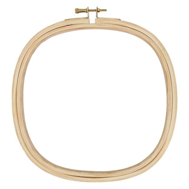 8"  UNIQUE CRAFT Wood Embroidery Hoop - Square