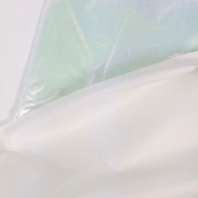 Iridescent  Pearl - Polyester- White 