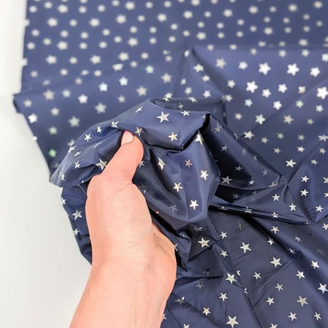 Foil Star - Water repellent - Navy 