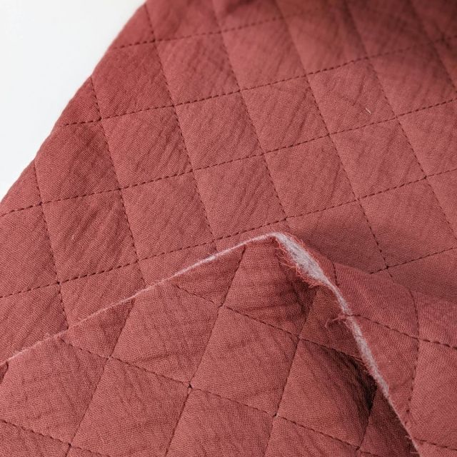 Quilted Double Gauze - Rouge