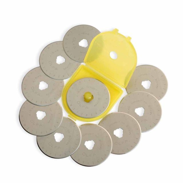 OLFA RB45-10 - Tungsten Tool Steel Rotary Blade 45mm - 10pc