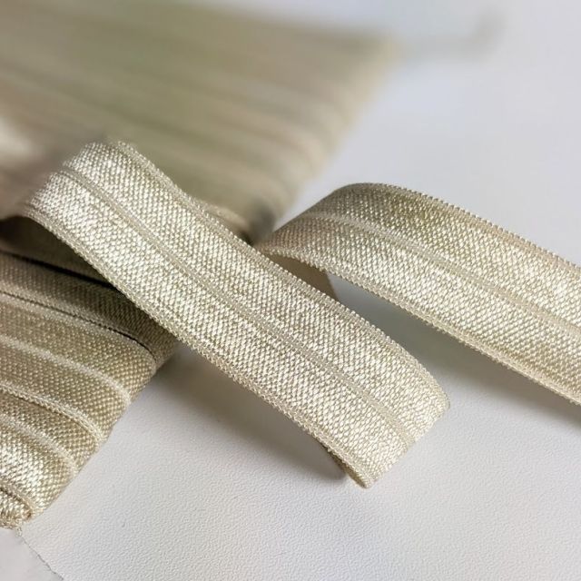 Fold over elastic - Dark Sand 17mm Col. 585