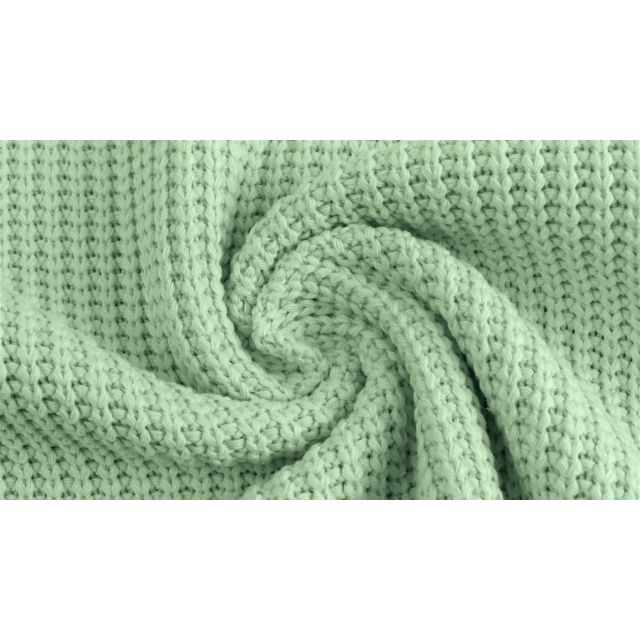 Chunky Sweater Knit "Pearl" - Pale Seafoam Green