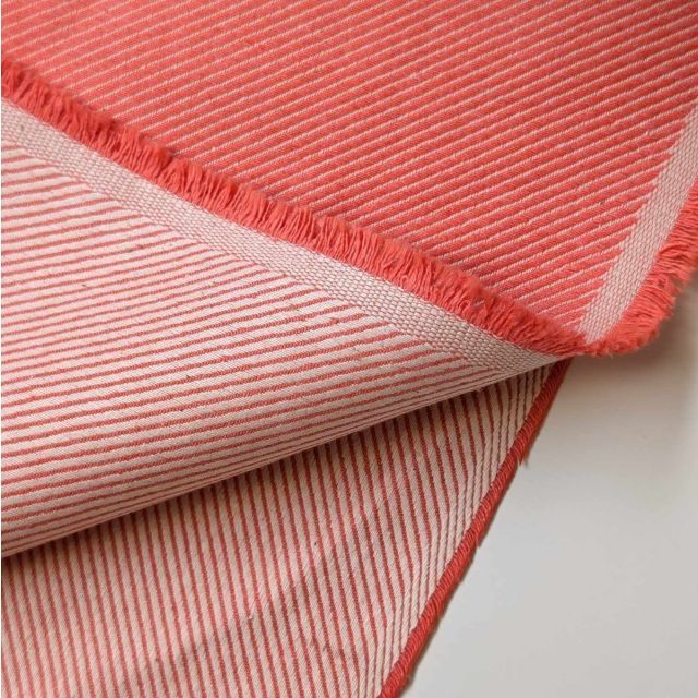 Two-Tone Twill Canvas Coral