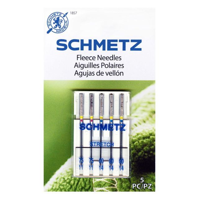 SCHMETZ #1857 Fleece Needles Pack Carded - Assorted - 5 count