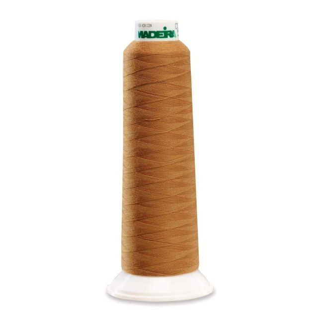 Madeira 8550 Polyester Serger Thread, Denim Gold 2000 Yd Cone