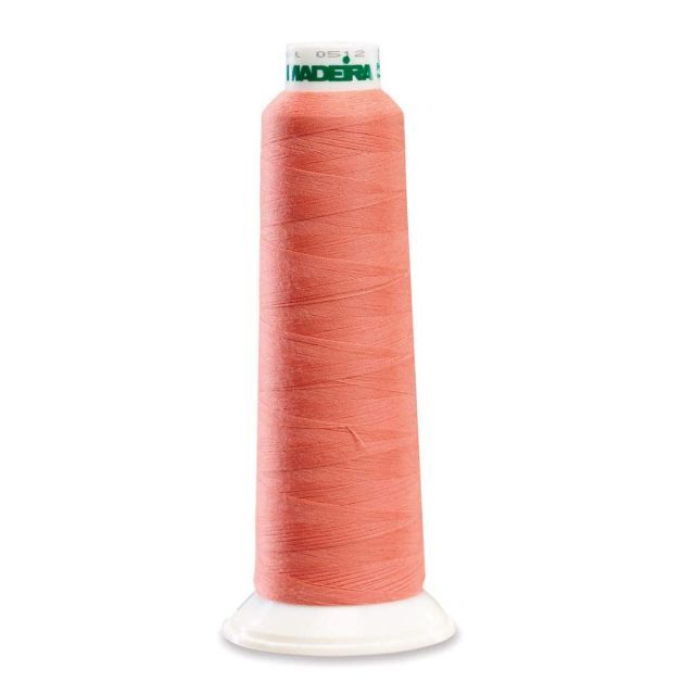 Madeira 8656 Polyester Serger Thread, Light Salmon 2000 Yd Cone