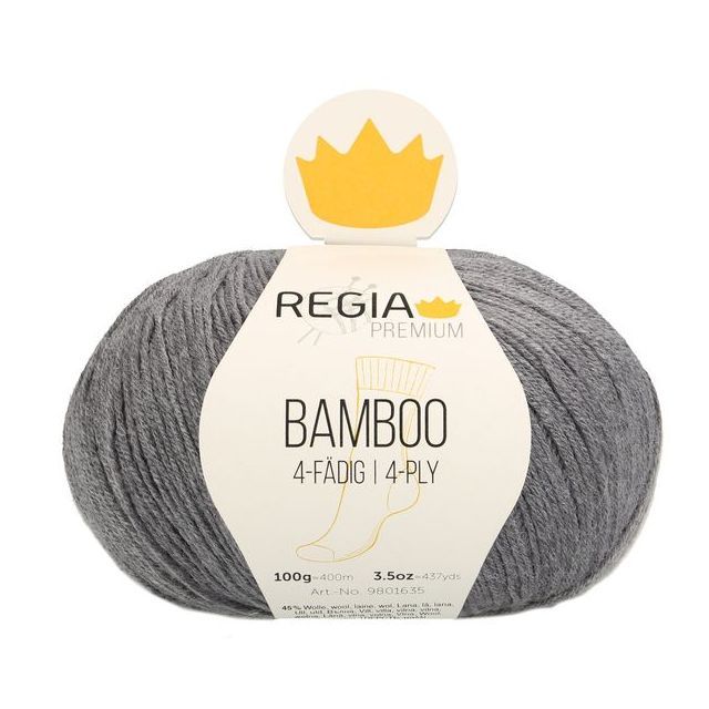 REGIA 4-Ply BAMBOO 100g -  Grey