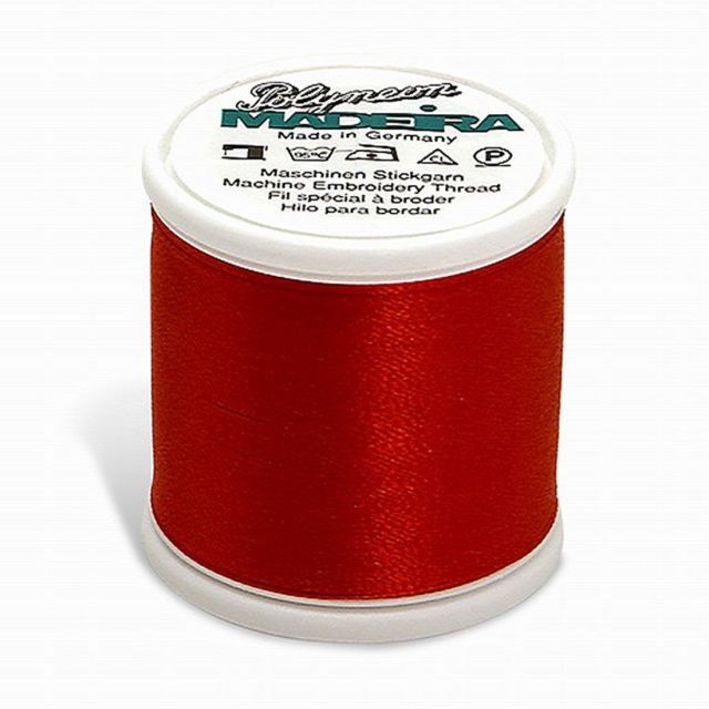 Madeira - 98451839 - Embroidery Thread - POLYNEON 40 CHRISTMAS RED 440YD/400M  - Mimifabrics Canada