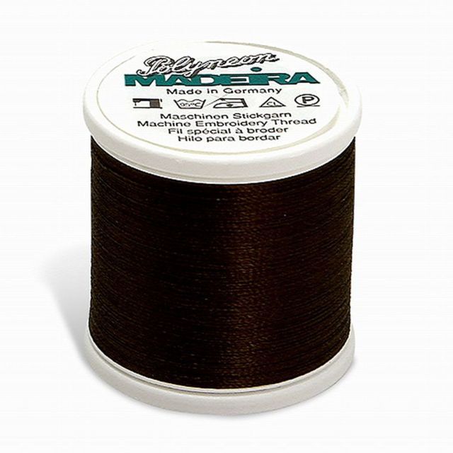 Madeira - 98451957 - Embroidery Thread - POLYNEON 40 DARK BROWN 440YD/400M  - Mimifabrics Canada