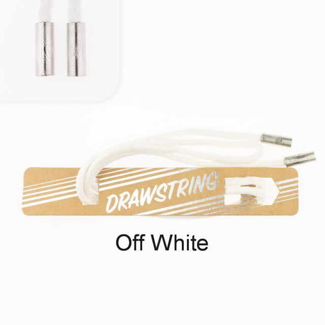 Off White - 5mm Cording with Silver Cord End