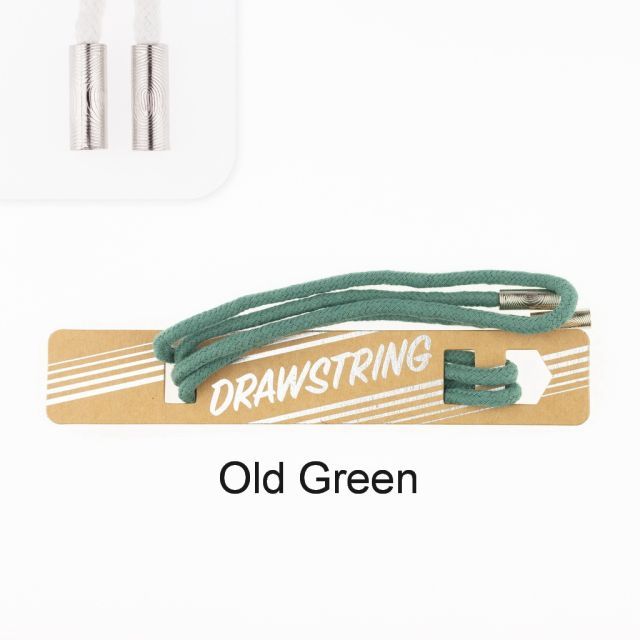 Gold Green - 5mm Cording with Silver Cord End