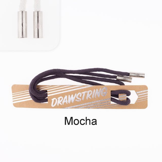 Mocha - 5mm Cording with Silver Cord End col. 453