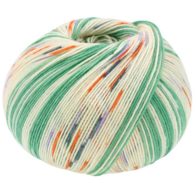 About Berlin Meilenweit 6-ply Cashmere  - Virgin Wool/Polyamide/Cashmere  - Green / Speckles col.465 150g Skein by Lana Grossa