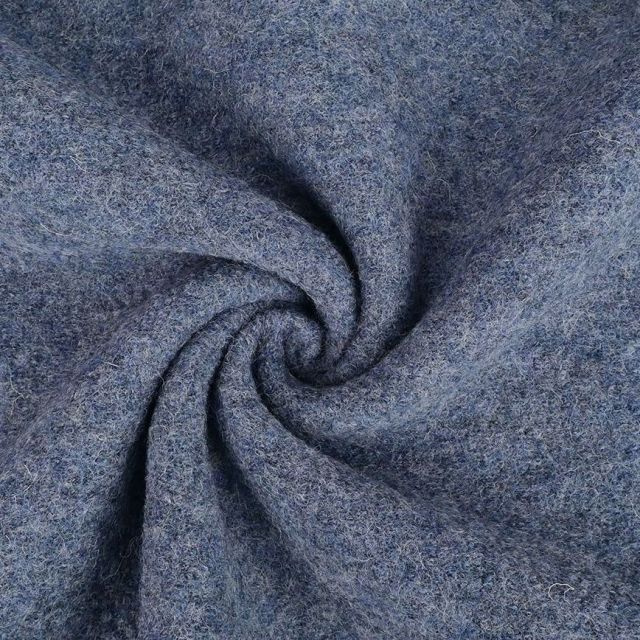 Boiled Wool - 100% Wool - Steel Blue