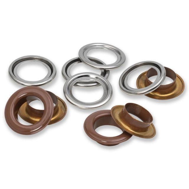 Prym - Brown / Silver Eyelet with Washer - 14mm
