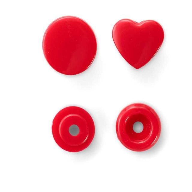 Prym Color Snap - Heart - Red (393338)