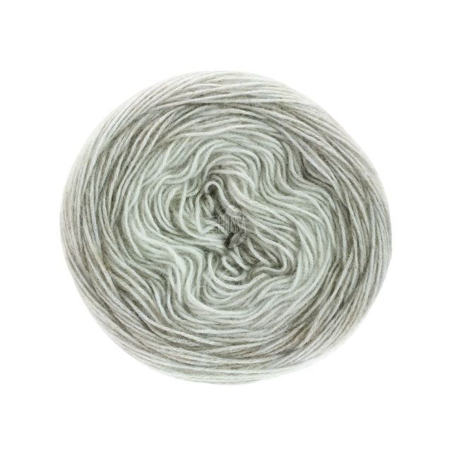 Ecopuno  - Degrade -  Grey/Silver Grey Col.408 - 100g Skein by Lana Grossa