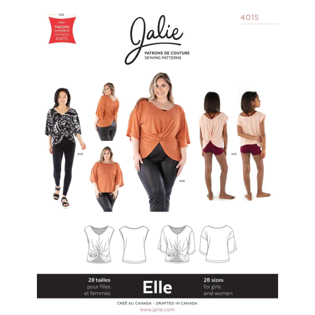 ELLE Reversible Top by Jalie #4015