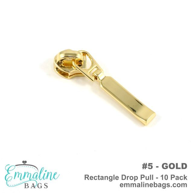 Zipper pull gold