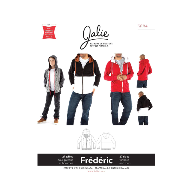 FRÉDÉRIC Hoodie by Jalie #3884