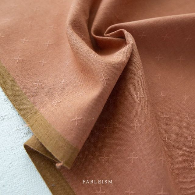 Fableism Sprout Woven 100% Cotton - Terracotta Col.95 1/2m