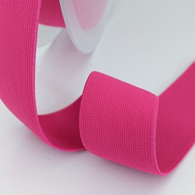 "Soft Touch" Elastic 40mm - Fuchsia (col. 517)