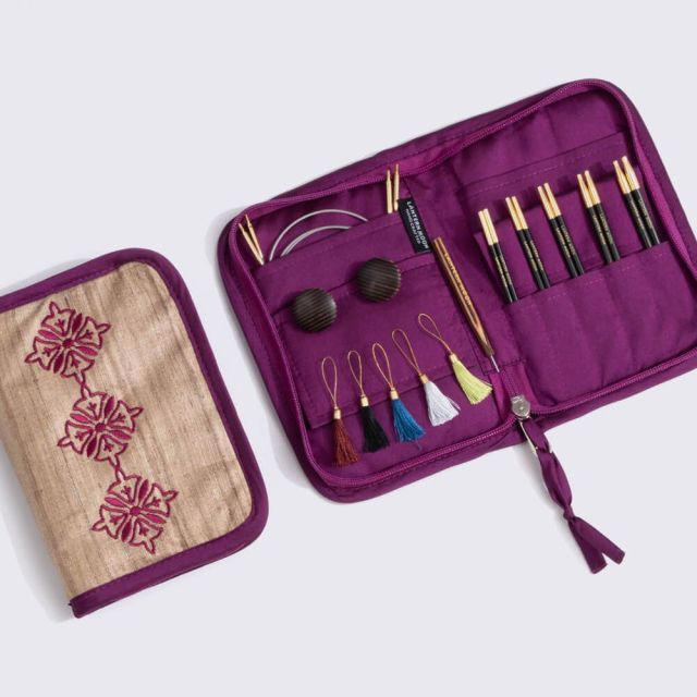 "Grace" Interchangeable Needle Set 4" - Lantern Moon - 3.0mm, 3.50mm, 4.0mm, 4.5mm, 5.0mm (US 2.5, 4, 6, 7, 8)