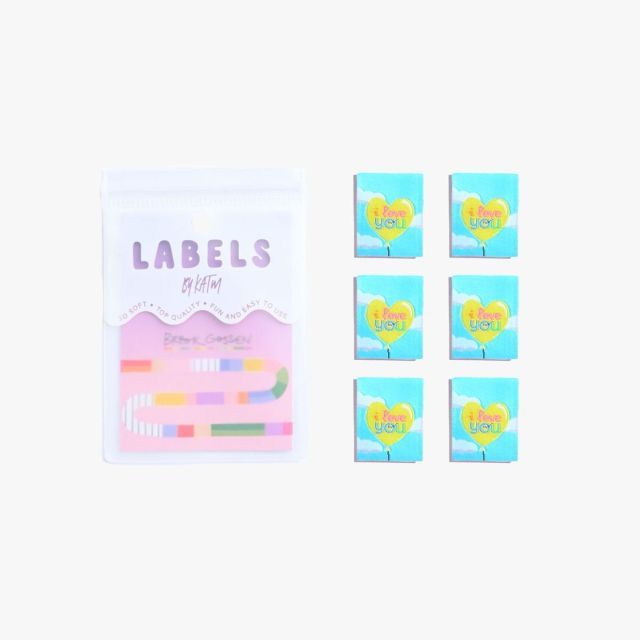 'I Love You' Labels  - 6 pcs