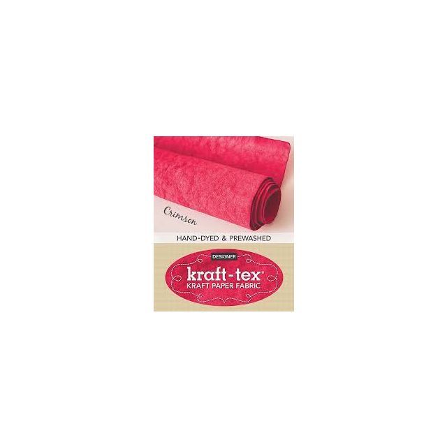 Kraft-Tex Kraft Paper Fabric Designer Line - Crimson Red 18.5" x 28.5"