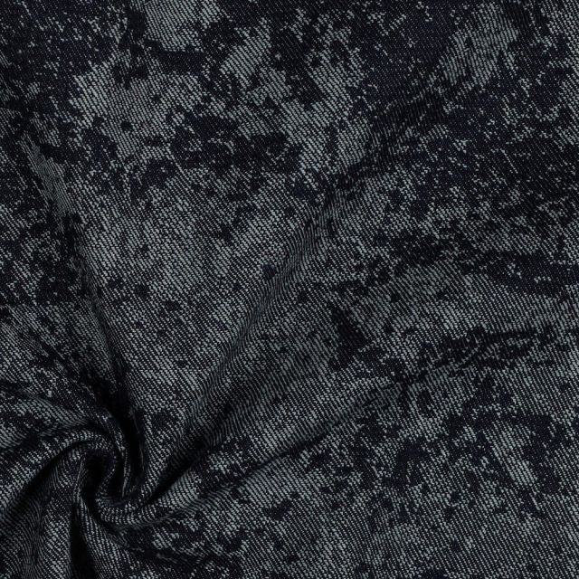 Jacquard Denim - Indigo Grunge - 320gsm 