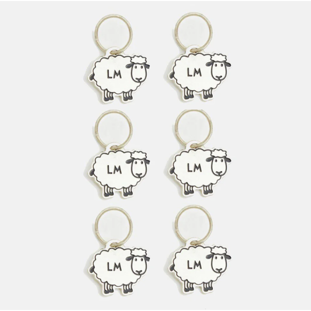 Stitch Marker - Sheep in the Meadow 6 pcs - Lantern Moon