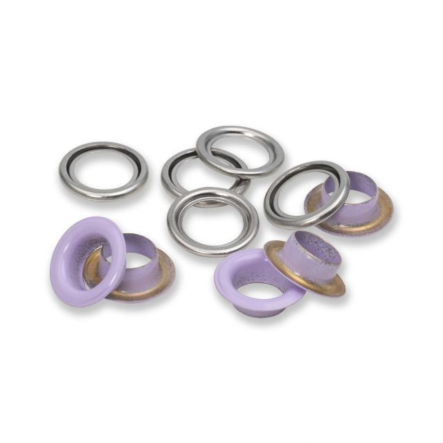 Prym - Lilac / Silver Eyelet with Washer - 11mm