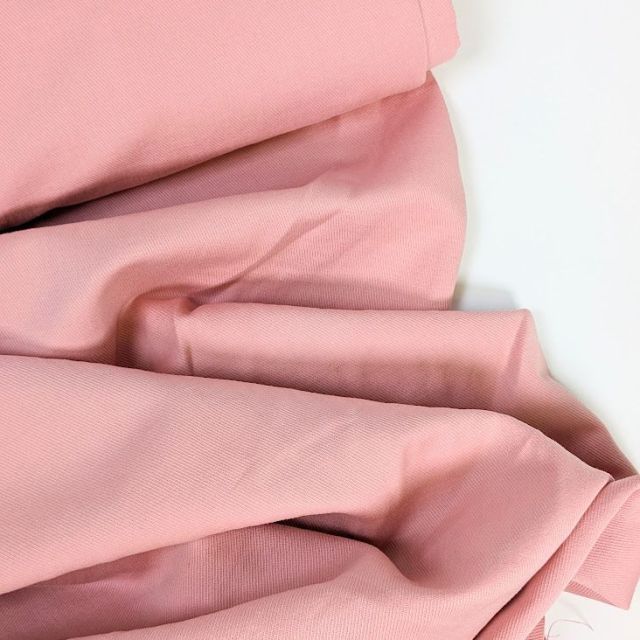 Linen Cotton Blend Twill - Made in Italy - Rose