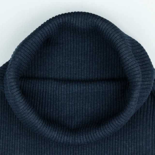 Heavy Ribbing Solid - Dark Blue Melange Col. 075