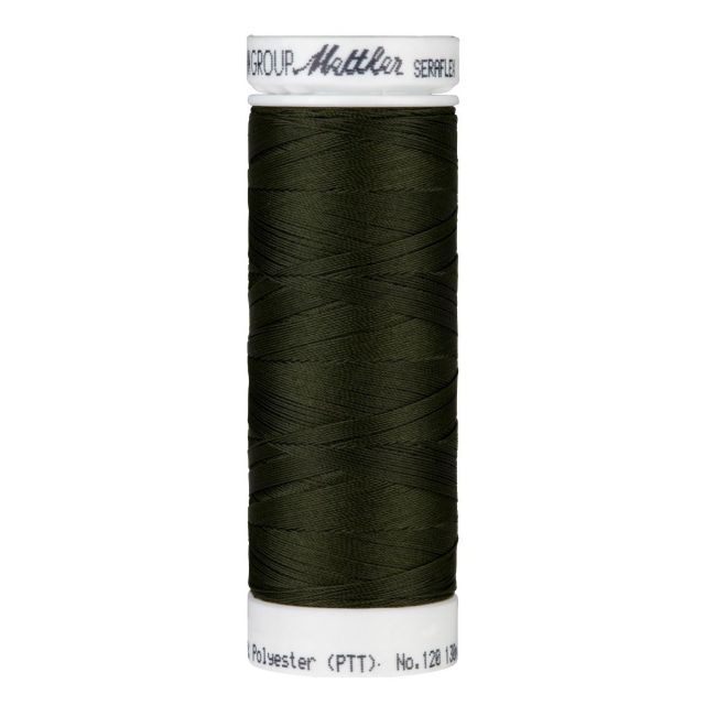 Elastic Thread "Seraflex" by Mettler 130m spool - Holly Green Col.554